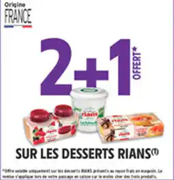 Intermarché Drive Sur les desserts rians offre