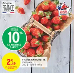 Intermarché Drive Fraise gariguette offre