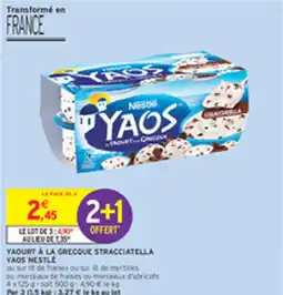 Intermarché Drive Yaourt à la grecque stracciatella yaos nestle offre