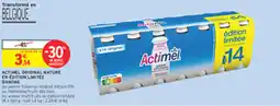 Intermarché Drive Actimel original nature en edition limitéc danone offre