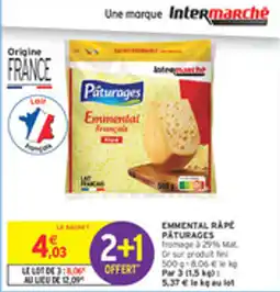 Intermarché Drive Emmental rape paturages offre