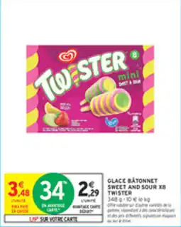 Intermarché Drive Glace batonnet sweet and sour xb twister offre