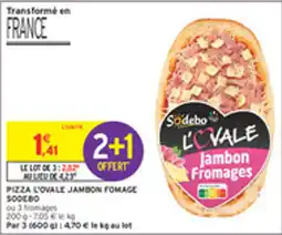 Intermarché Drive Pizza l'ovale jambon fomage sodebo offre