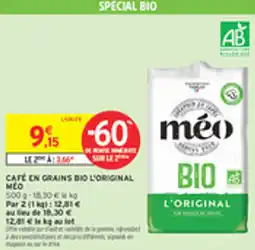 Intermarché Drive Café en grains bio l'original bio offre