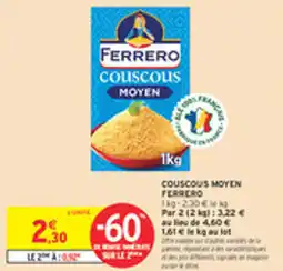 Intermarché Drive Couscous moyen ferrero offre