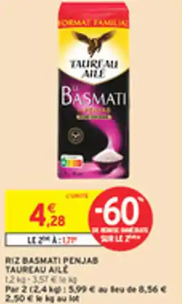 Intermarché Drive Riz basmati penjas taureau aile offre
