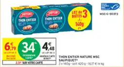 Intermarché Drive Thon entier nature msc saupiquet offre