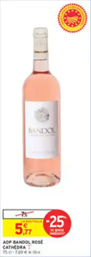 Intermarché Drive Aop bandol rosé cathedra offre