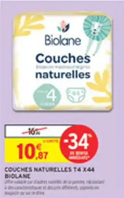 Intermarché Drive Couches naturelles t4 x44 bioland offre