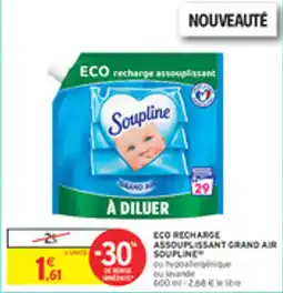 Intermarché Drive Eco recharge assouplissant grand air soupline offre