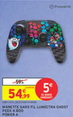 Intermarché Drive Manette sans fil lumectra ghost peek a boo power a offre
