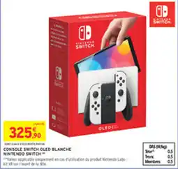 Intermarché Drive Console switch oled blanche nintendo switch offre
