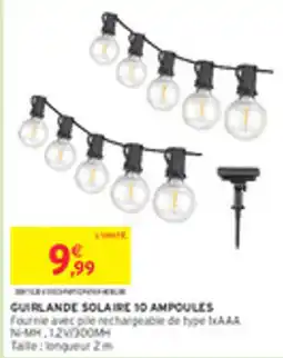 Intermarché Drive Guirlande solaire 10 ampoules offre