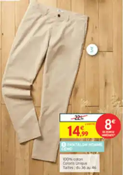 Intermarché Drive Pantalon homme cemo offre