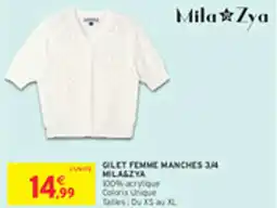 Intermarché Drive Gilet femme manches 3,44 milaszya offre