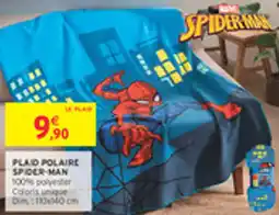 Intermarché Drive Plaid polaire spider man offre