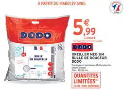 Intermarché Drive Oreiller medium bulle de douceur dodo offre