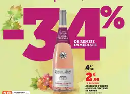 Hyper U Cabernet d'anjou aop rose chateau de mauny offre