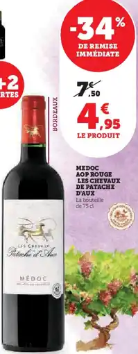 Hyper U Medoc aop rouge les chevaux de patache d'aux offre