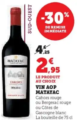 Hyper U Vin aop matayac offre