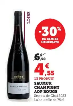 Hyper U Saumur champigny aop rouge offre
