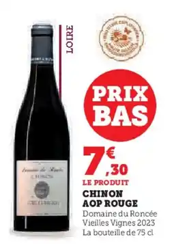 Hyper U Chinon aop rouge offre