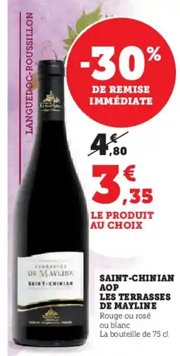 Hyper U Saint chinian aop les terrasses de mayline offre