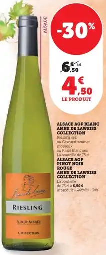 Hyper U Alsace aop blanc anne de laweiss collection offre