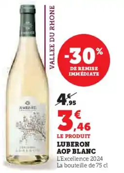 Hyper U Luberon aop blanc offre