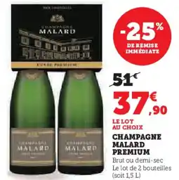 Hyper U Champagne malard premium offre