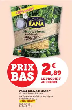 Hyper U Pates fraiches rana offre
