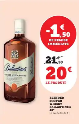 Hyper U Blended scotch whisky ballantine's offre