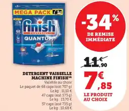 Hyper U Detergent vaisselle machine finish offre