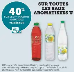 Hyper U Sur toutes les eaux aromatisees u offre