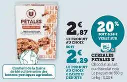 Hyper U Cereales petales u offre