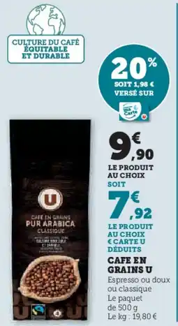 Hyper U Cafe en grains u offre