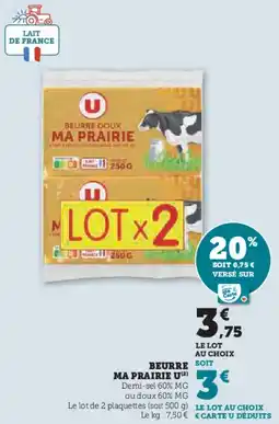 Hyper U Beurre ma prairie u offre