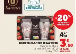 Hyper U Coupes glacees u saveurs offre