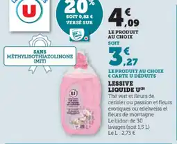 Hyper U Lessive liquide u offre