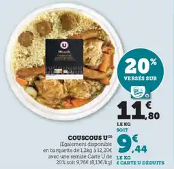 Hyper U Couscous u offre