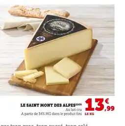 Super U Le saint mont des alpes offre
