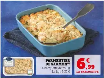 Super U Parmentier de saumon offre