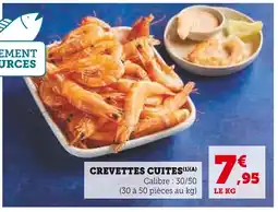 Super U Crevettes cuites offre