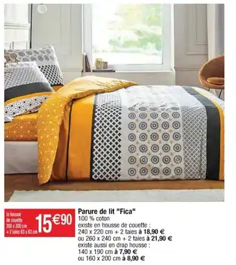 Cora x Carrefour Parure de lit "Fica" offre