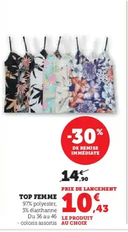 Hyper U Top femme offre