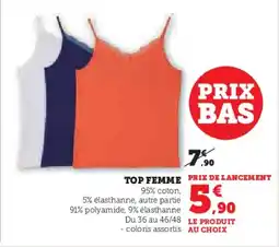 Hyper U Top femme offre