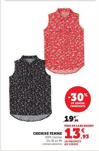 Hyper U Chemise femme offre