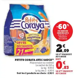 Hyper U Petits coraya avec sauce offre