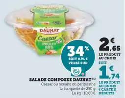 Hyper U Salade composee daunat offre