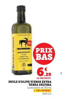 Hyper U Huile d'olive vierge extra terra delyssa offre
